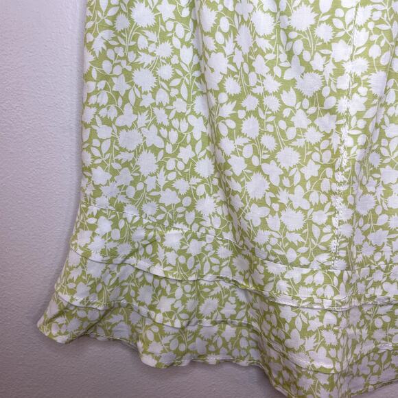 Ann Taylor LOFT Size 12P Skirt NEW Petite Linen Floral Cottagecore Flounce Hem - Picture 16 of 16